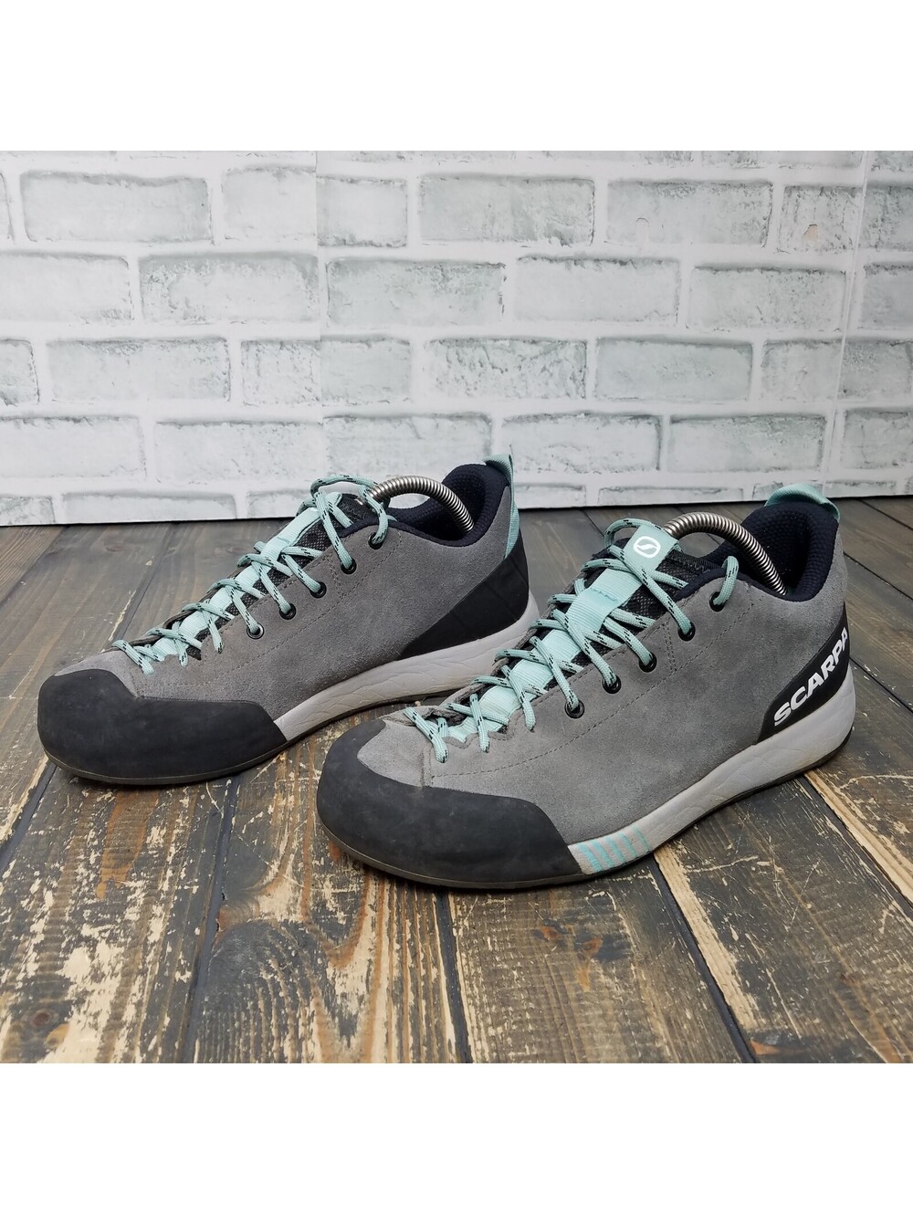 Scarpa Gecko Women's Grey Suede Leather Water Resistant Approach Shoes 41.5 8.5
